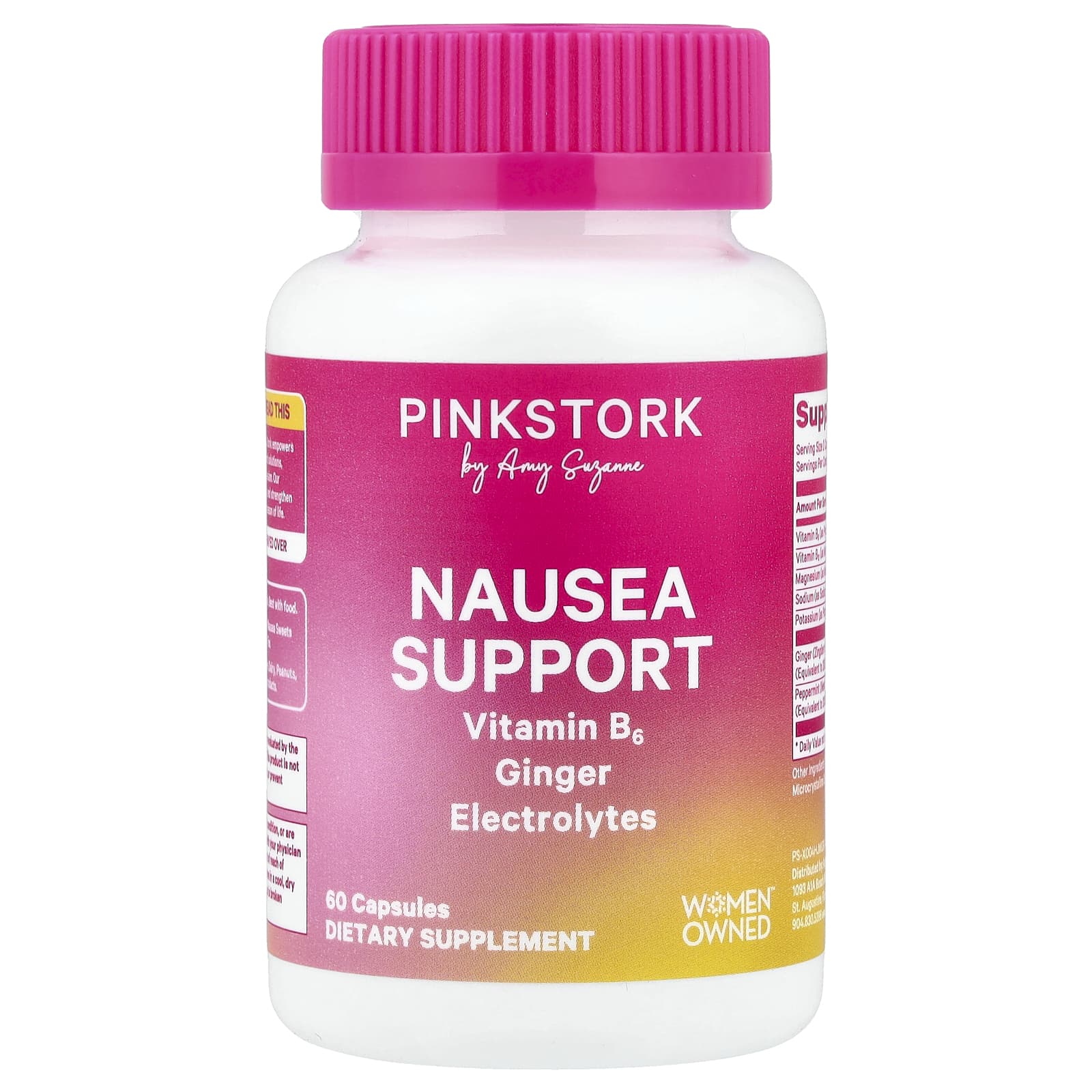 

Pink Stork, Anti-Nausea Relief, 60 Capsules