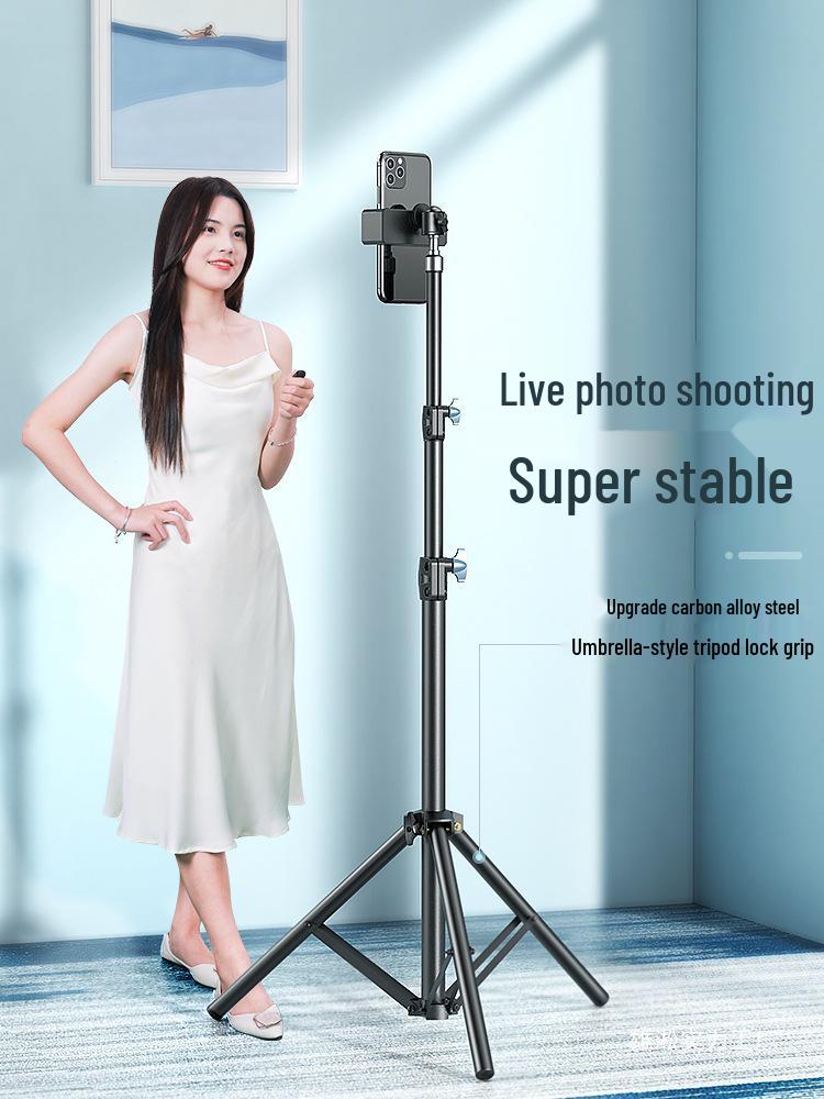 Lao Luo's 2025 Mobile Phone Holder, Tripod, and Fill Light for Live Streaming & Self-Timer Photography