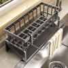Kitchen Sink Faucet Storage Rack with Drainage for Rags, Spices, and Utensils CDN