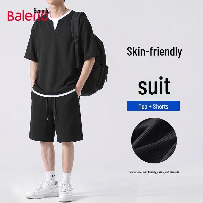 Baleno Men s Summer Casual Two-Piece Set L