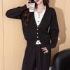 TonLion Women's Faux Two-Piece V-Neck Cardigan
