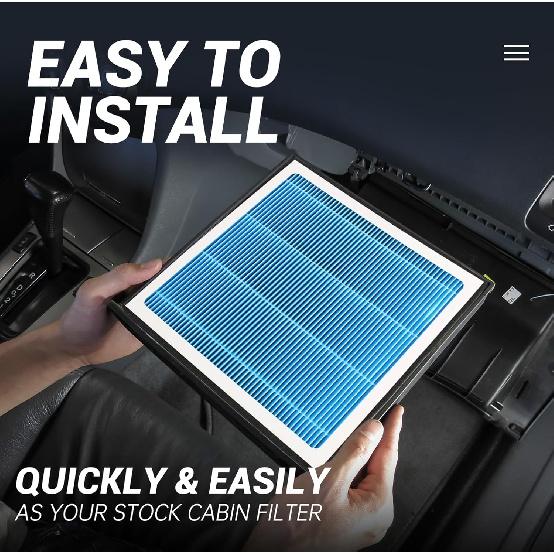 Cabin Air Filter,H12820 Fit For -2025 Hyundai Tucson,-2025 Santa Fe,-2025 Elantra,-2025 Ioniq 5,-2025 Ioniq 6,-2025 Sonata,-2025 KIA Sportage,-2025