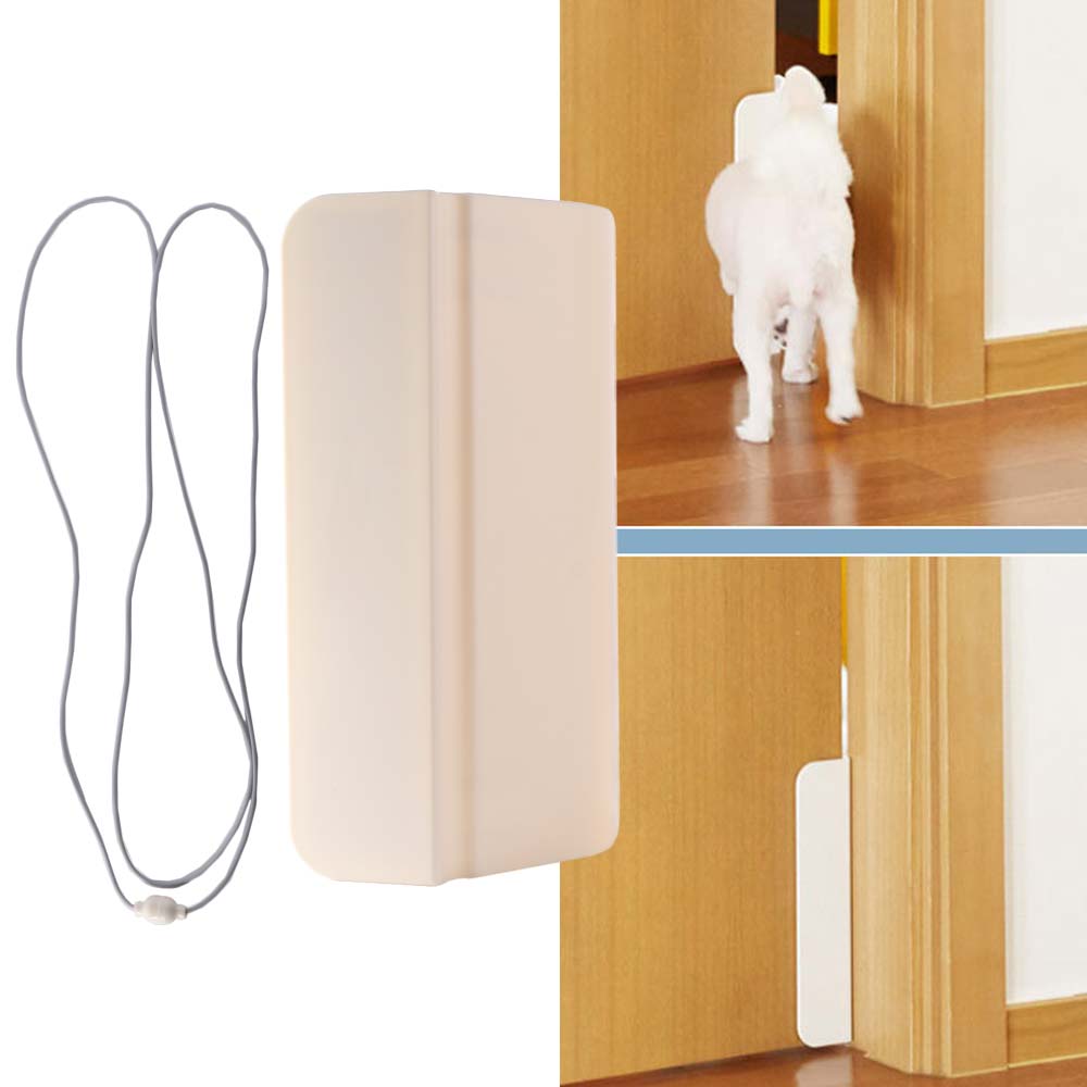 Adjustable Cat Door Opener Automatically Closes Convenient Pet Automatic Door Controllable Entry Plastic Two-way Pet Door Opener