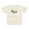 CASA Casablanca Short Sleeve T Shirt Couples Star Castle Letter Print Casual Loose Fit