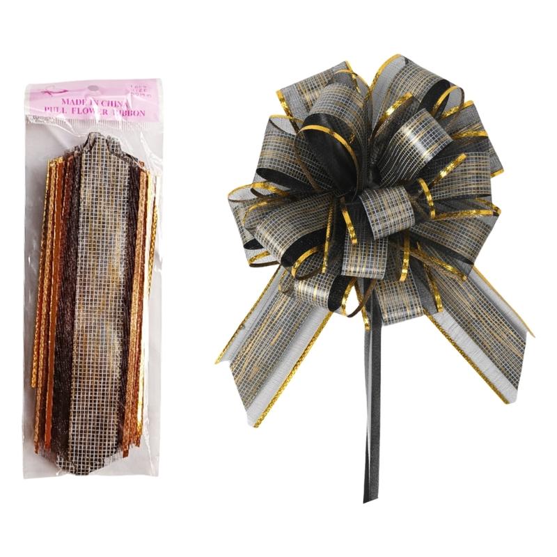 20 Pieces Pull Bows Gift Wrapping Pull Bows Ribbon Pull Bows for Christmas Wedding Baskets Valentine's Day Bows Multicolor