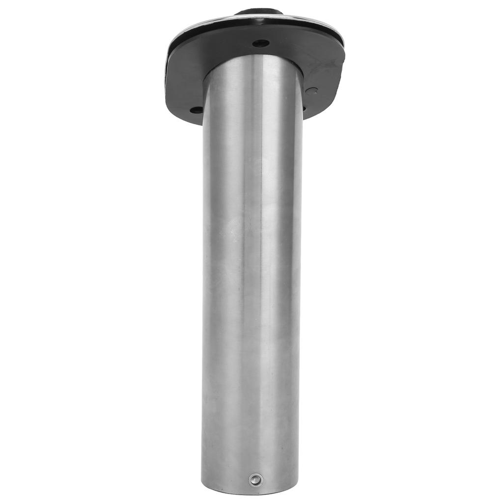 Stainless Steel Flush Mount Rod Holder 30 Degree with PVC Liner and Cap for Boat Yacht