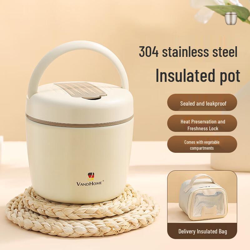 Word Baihui 304 Stainless Steel Double-Layer Insulated Lunch Box
