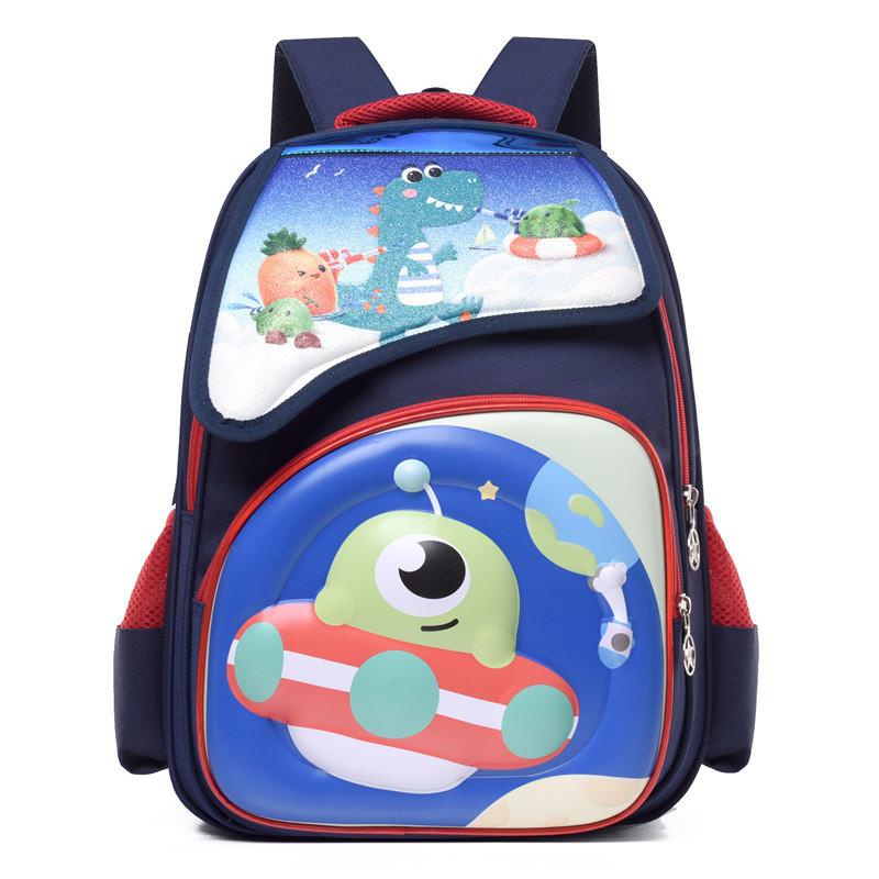 Cute Cartoon Animal Pattern Oxford Fabric School Backpack For Boys And Girls In Grades 1-6 With Breathable Load-reducing Features