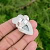 Sterling Silver Owyhee Blue Opal Gemstone Bezel Stackable Art Deco Flower Ring