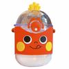Summer Charming French Fries Water Bottle With Straw Clear Square Plastic Water Bottles for Kids Lightweight School Drinking Cup