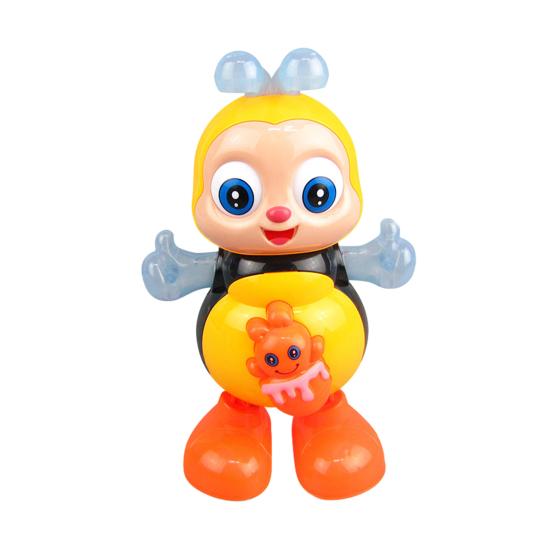 

Electric Singing Dancing Bee Toy with Music LED Light Toddlers Boys Girls Interactive Wiggling Bee Toy Children Educational Cartoon Animal Musical Toy
