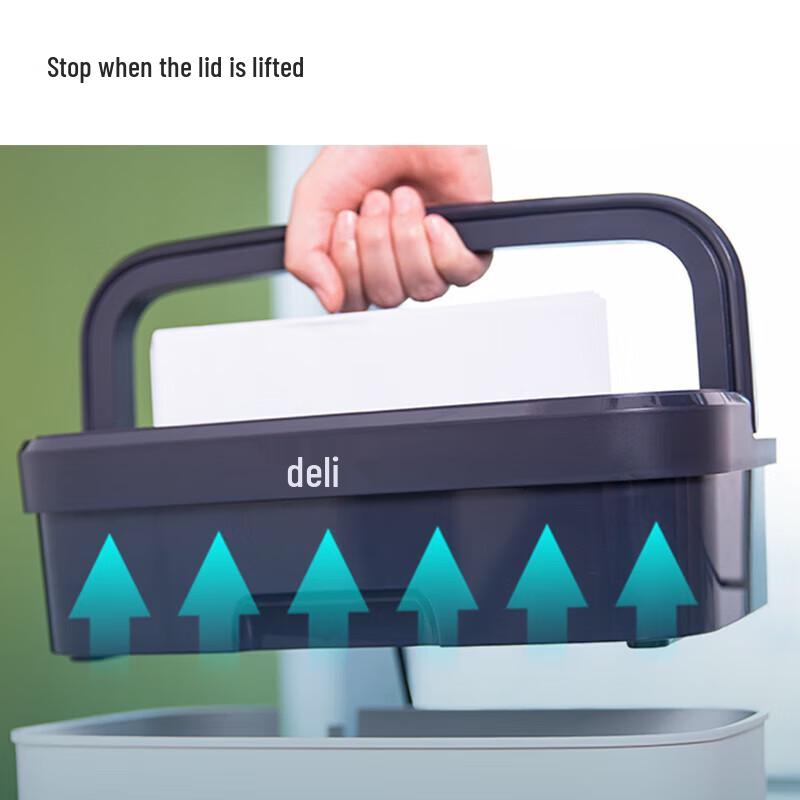 Deli 9939C Mini Desktop Paper Shredder CN Plug (adapter Included)