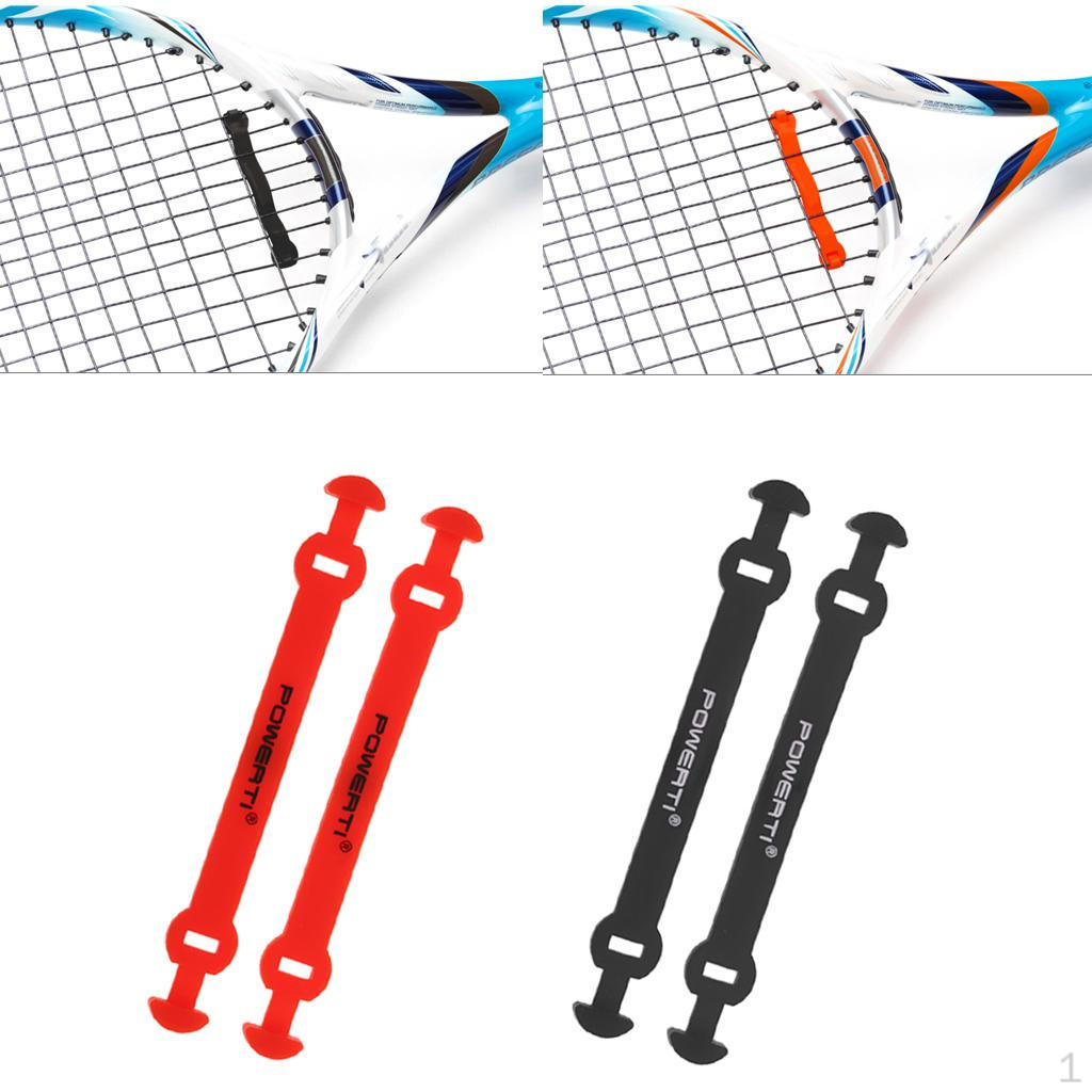 Bulk 4 Durable Tennis/Squash Racket Shock Absorber, Vibration Reduction, Long Shockproof Dampener -