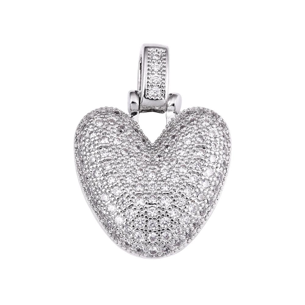 Cross Hip Hop Copper Zircon 26-Letter Pendant Necklace