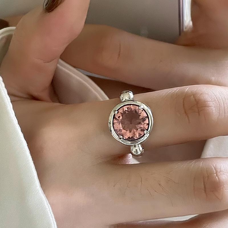 Vintage White Enamel Metal Irregular Shape Geometric Open Adjustable Ring for Women Girl Jewelry Birthday Gifts Anillo Hombre