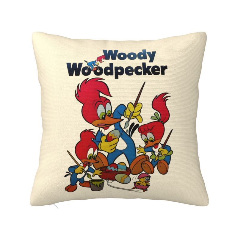 Custom Disney Woody Woodpecker IX Pillow Case for Sofa Cartoon Kawaii Anime Nordic Cushion Cover Soft Pillowcase
