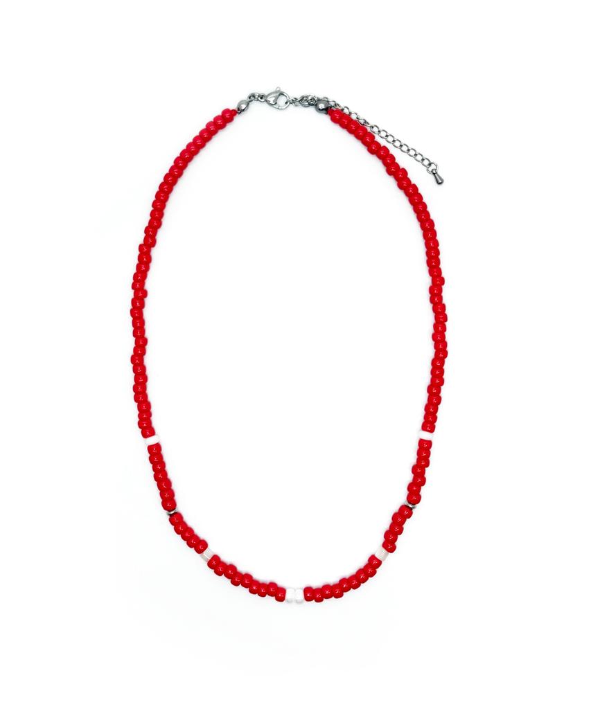 Monoflux Pulse Red Necklace_Signal Red