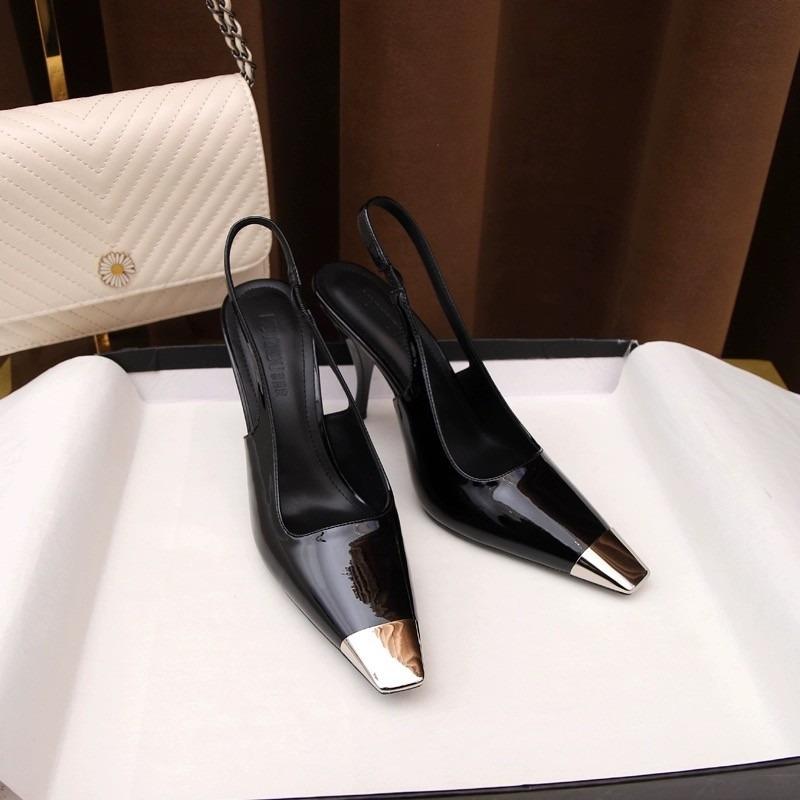 

Elegant Black High Heels B201 Fine Track Women s Summer 2025 Comfortable Lightweight Microfiber Lining Rubber Outsole Shoes 35
