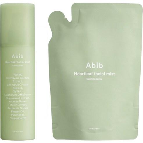 Abib Heartleaf Facial Mist Calming Spray Set (150ml + 150ml Refill) 150ml + 150ml Refill