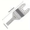 NEWONE 7pcs Stainless Steel Oscillating Tool Blade, Multi-tool saw blades Multi Tool Mortar Cutting Saw Blades for tile concrete cutting