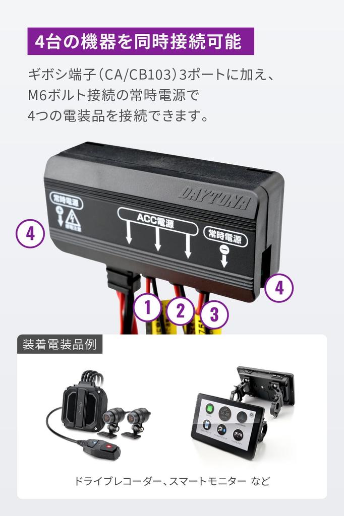 Daytona D-UNIT Bike Accessory Power Supply Unit 3 Systems +