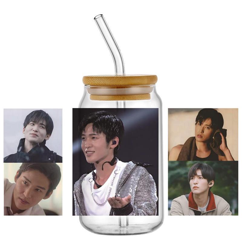 Popular Korean Oppa Groups Easy Peel Waterproof Party Diy Decals 3D Transfers Uvdtf Tumbler Stickers 16Oz Uv Dtf Cup Wraps