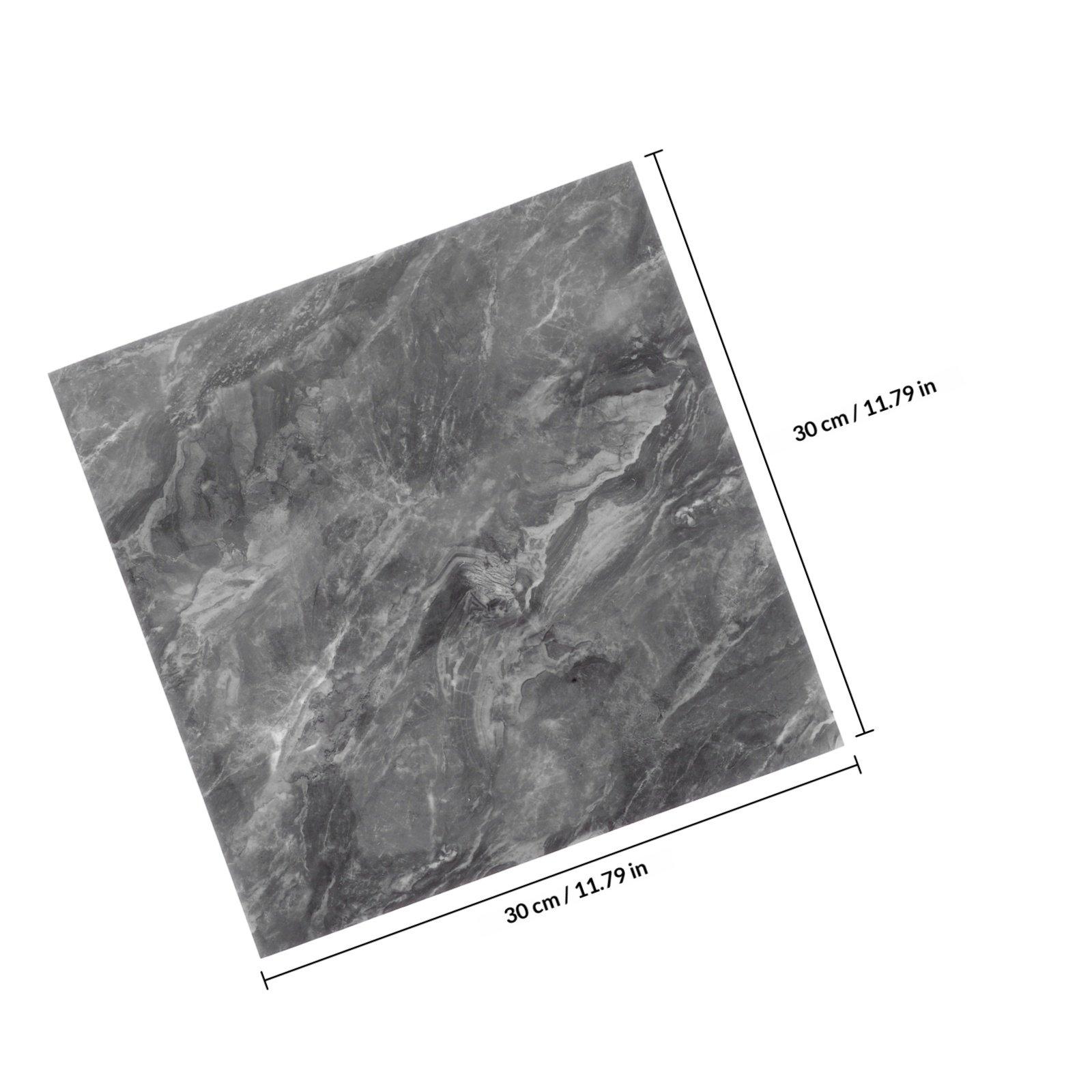

10Pcs Self-Adhesive Marble Effect Peel Stick Tiles Waterproof Wall Covering Easy Installation Kitchen Bathroom Living Room серый