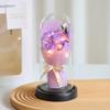 Valentine's Day Birthday Gift Glass Cover Eternal Flower Dried Flower for Girlfriend Rose Gypsy Practical Ornament