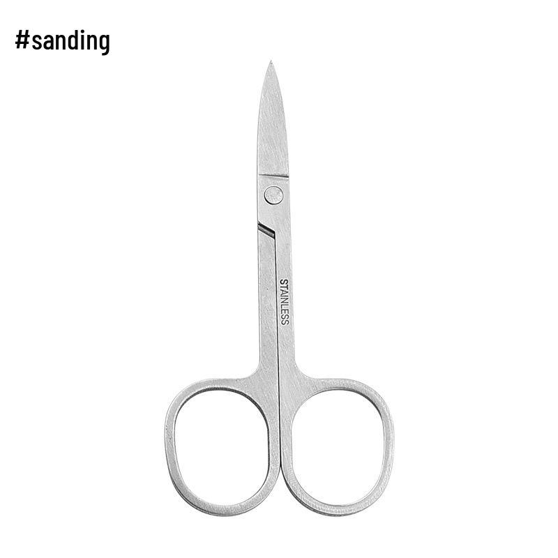 Stainless Steel Eyebrow and Nose Hair Scissors - Round & Pointed Tips, Mirror Polished.