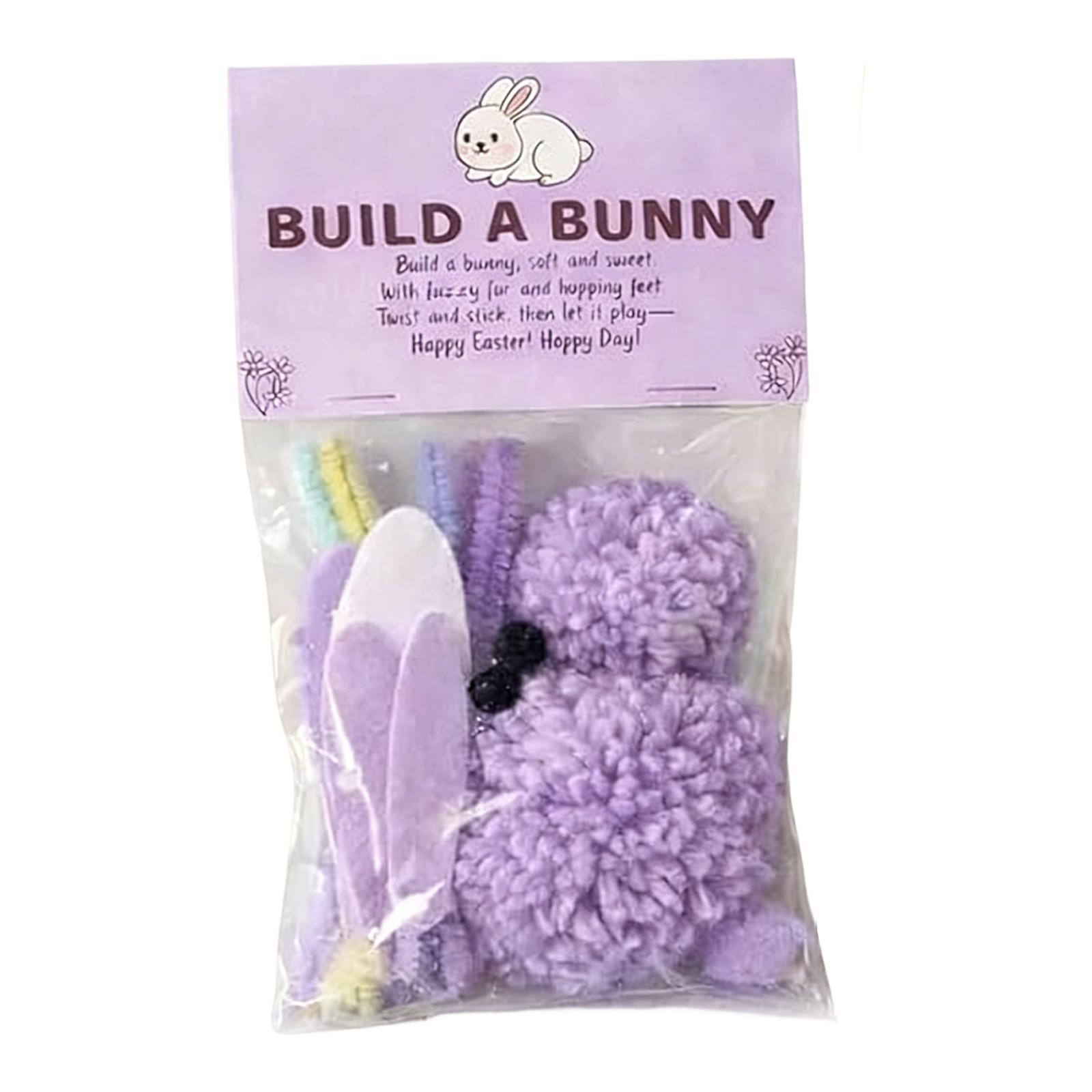 

Children s Easter Bunny Craft Set - DIY Bunny Keychain, Homemade Plush Bunny, Cute Yarn Animal Crafts One Size фиолетовый