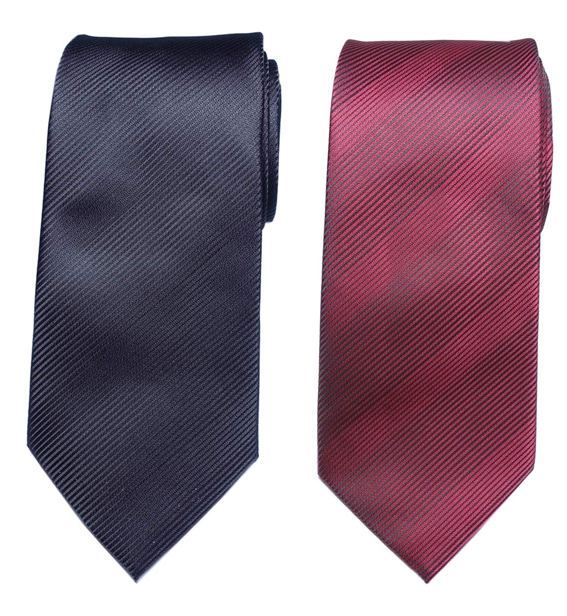 [Towergem] XL Men s Polyester Jacquard Tie, Single Color, 160cm