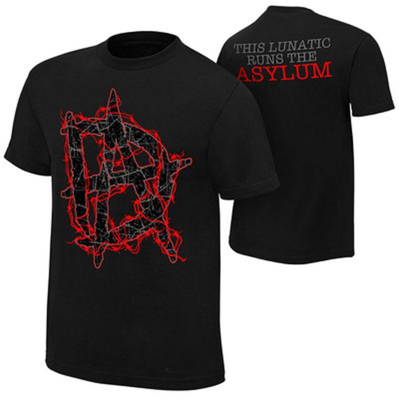 High Quality WWE Latest Gym T-shirt Wrestling Short Sleeve Men Loose Crew Neck Print Ring Pkt T-shirt Fashion Summer Top