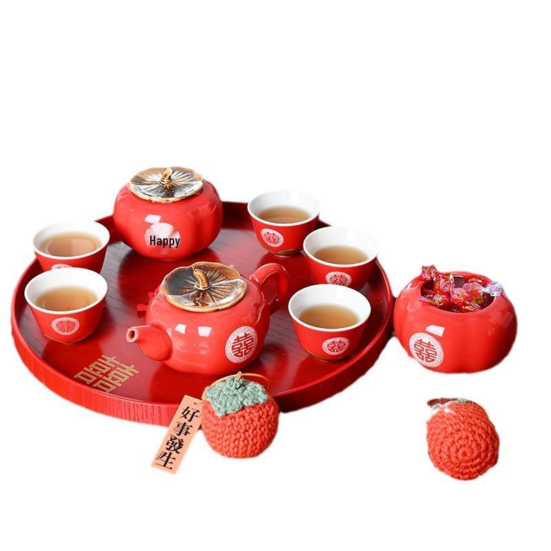 Creative Tea Set Gift for Newlywed Couples: Perfect for Weddings, Engagements, Brides, or Best Friends.