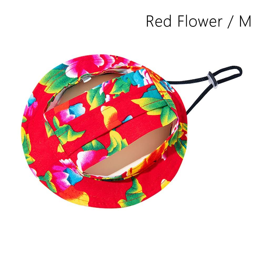 Anti Stripping Pet Sun Cap Breathable Dog Bucket Hat Fashion Pet Sunshade Cap  Travel