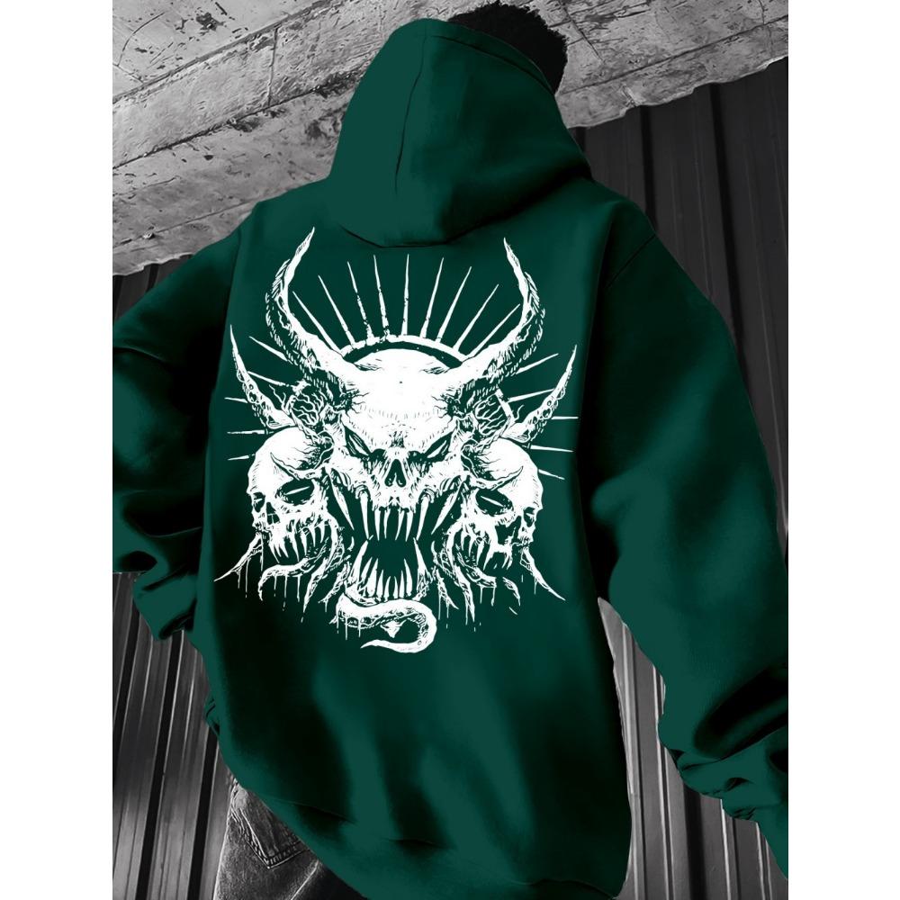 Skull Print Men's Hoodies Fashion Pullover Autumn Clothing Casual Clothes Women Tops Sweatshirts