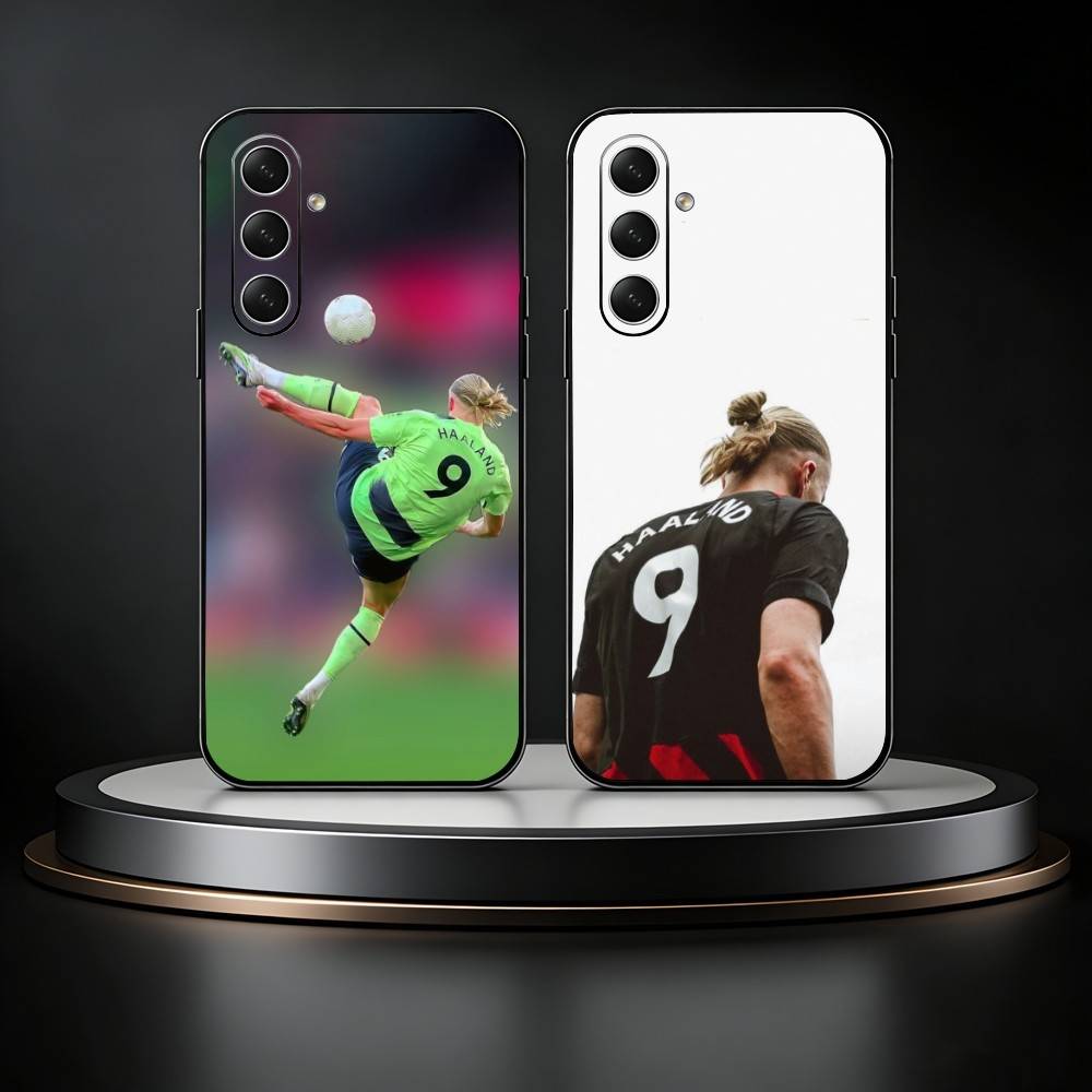 Football E-Erling H-Haaland Phone Case For Samsung Galaxy A73,A72,A71,A70,A52,A51 Others Soft Black Cover