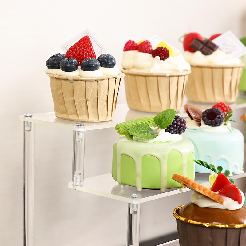 1pc multifunctional acrylic transparent stepped cake stand paper cup cake dessert display stand suitable for parties