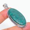 Natural Malachite Gemstone Handmade 925 Steling Silver Jewelry Pendant 2.32" R0R64