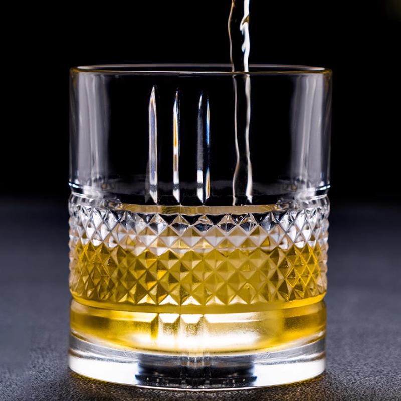 Coffee Cups Transparent Diamond Painting Wine Glass Juice Milk Tea Household Whiskey Cocktail Drinking Glass Drinkware for Party
