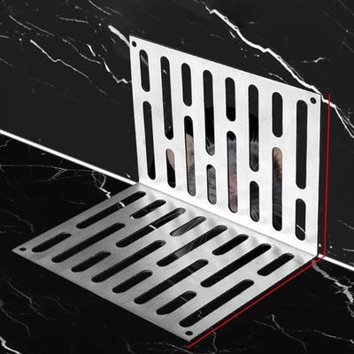 Corner Drain for Wall Installation Stainless Steel L Shaped Sink