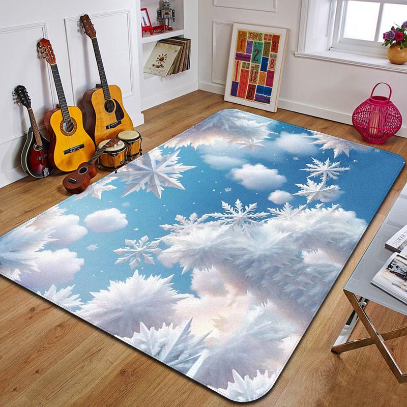 C-Mraky Tištěný Koberec Módní Podložka na Jógu Protiskluzový Koberec Dekorace Ložnice Venkovní Koberec Ložnice Narozeninový Dárek