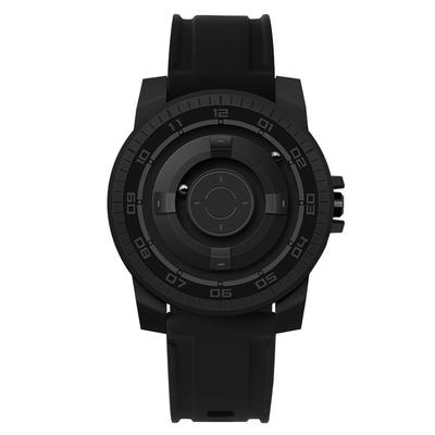 Magnetic Suspension Watch Unisex Cool Waterproof Quartz Wrist Watch for Couples with Black Shell