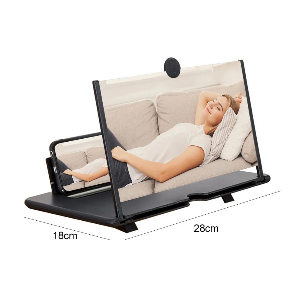 

13Inch 3D Mobile Phone Screen Magnifying Amplifier Smartphone Stand Folding Amplifier Portable Mobile Cinema Display чорний