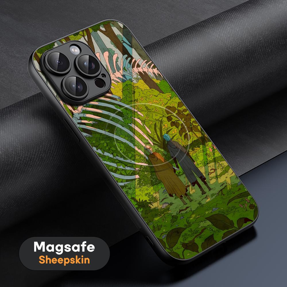 Art Lonomycin Style Popular Phone Case For iPhone 17 16 15 14 13 12 11 Plus Pro Max  High-end Luxury Magsafe Sheepskin