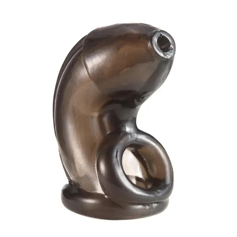 Silicone Male Chastity Cage Scrotal Bondage Penis Cage Ball Cock Ring Penis Ring Sex Toys for Men Prevent Erection Chastity Cage