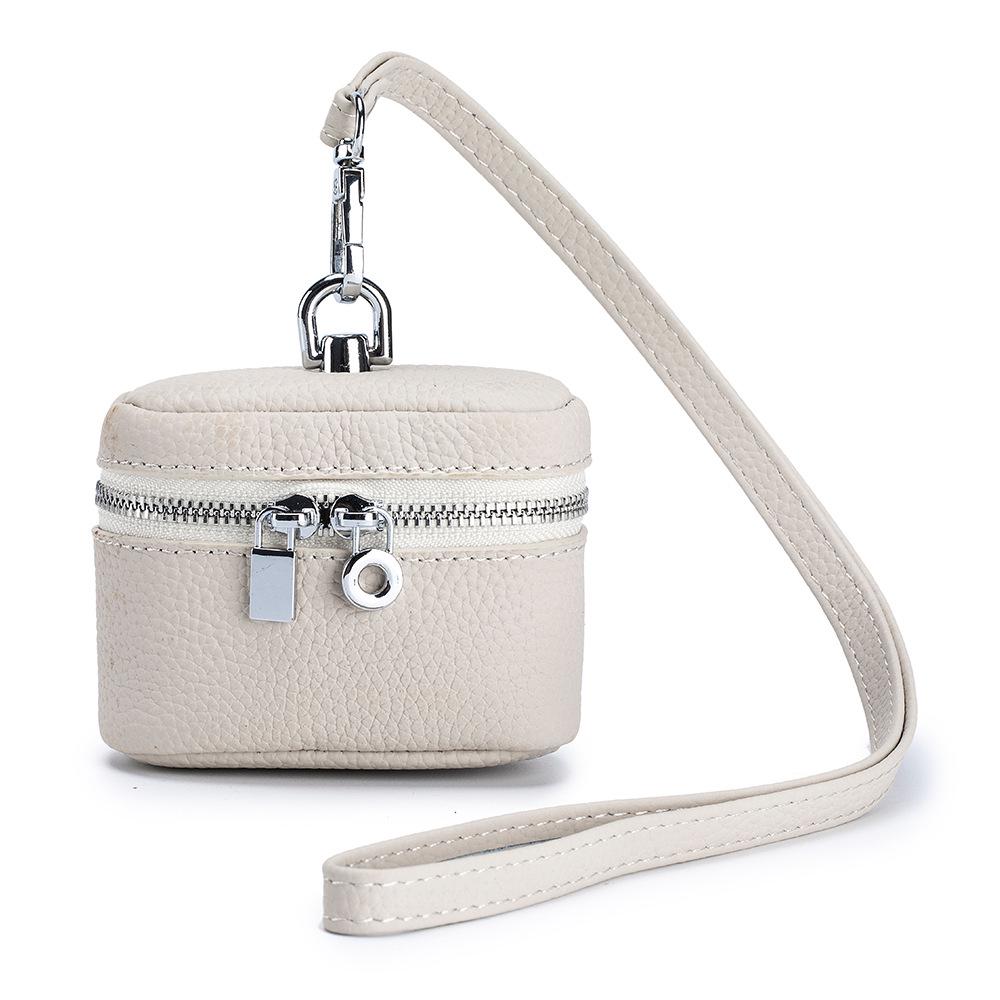 Genuine Leather Coin Purse with Lanyard – Compact, Stylish, and Multipurpose for Lipstick and Earphones