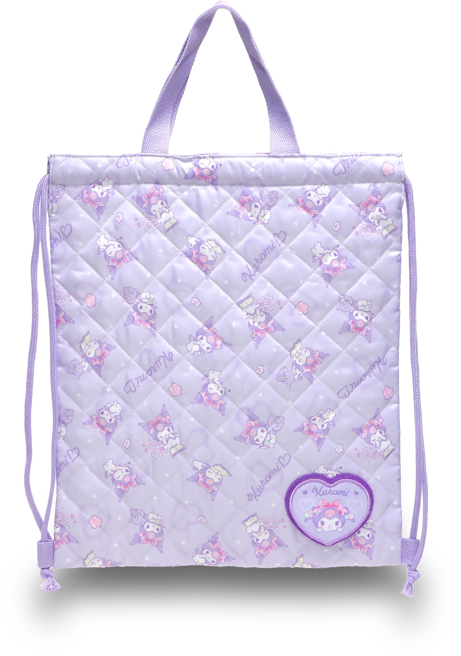 

Takanami Create Quilted Knapsack, Kuromi Purple [138597] - Perfect for preschoolers, toddlers, and children entering kindergarten, going on school tri