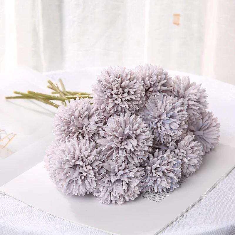 3/6Pc Hydrangea Artificial Flowers Bouquet Boho Home Bedroom Decor Wedding Decoration Craft Vases Flower Arrangement Accessories