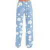 Womens Pajama Pants Sleepwear Casual Drawstring Elastic Waist Pants Comfy Straight Yoga Loose Trousers