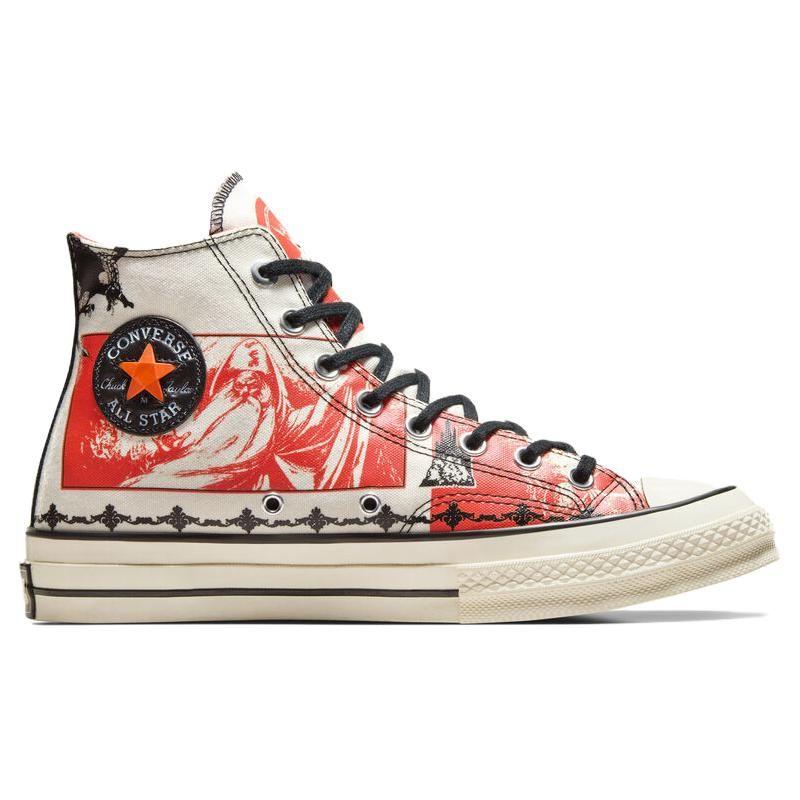 Converse Dungeons & Dragons X Chuck Taylor All Star High Egret Red Unisex Sneakers Cream Black Multi-Color A09883C